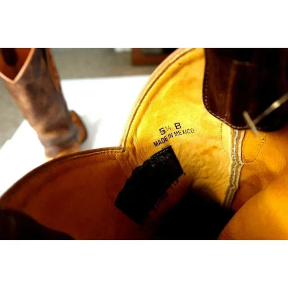 Gameday university of Tennessee vols brown distressed cowgirls boots for women - Picture 7 of 12